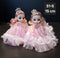 Păpuși Prințesă cu Rochie Roz și Coroniță - 15cm 10/set