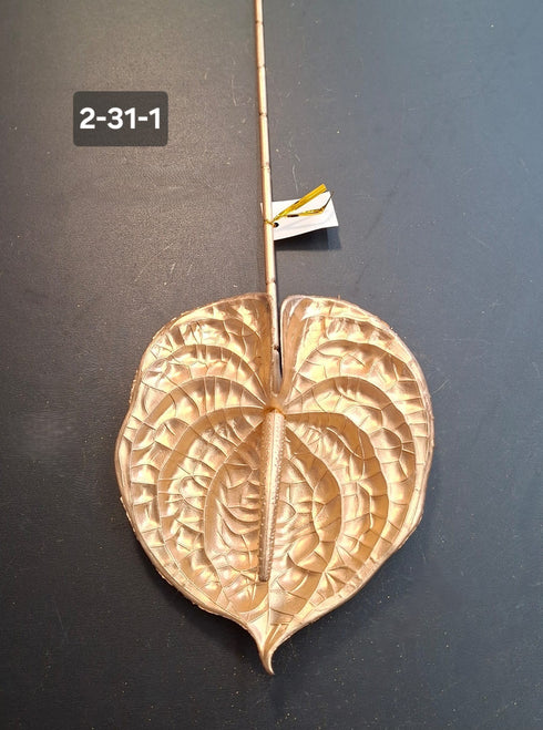 Frunză Anthurium Artificială Aurie - 70cm