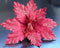 Crăciunițe artificiale roșu intens – flori decorative festive 10/set