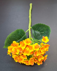 Fir Hortensie artificială galben-portocaliu – 32cm