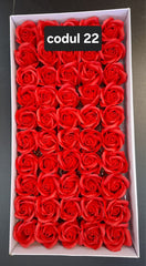 Trandafiri pasta de sapun sapun, 5cm, cutie 50 buc