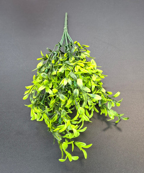 Ramură decorativă artificiala frunze verzi decor, 33cm