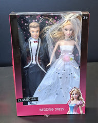 Set Păpuși Mire și Mireasă Classic Girl - 30cm