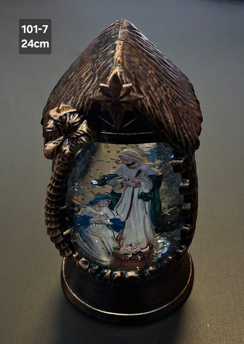 Lanteră decorativă Crăciun Nașterea Domnului - 24cm