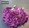 Buchet cu hortensii artificial mov intens din material textil - 42cm