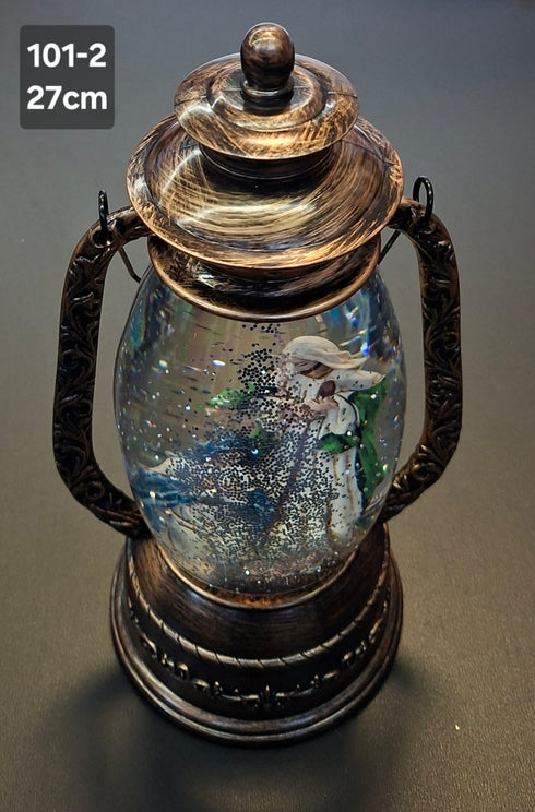 Lanteră decorativă vintage Nașterea Domnului - 27cm