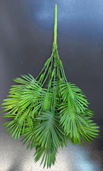 Ramură decorativă artificială palmier – model cu frunze late și aspect tropical