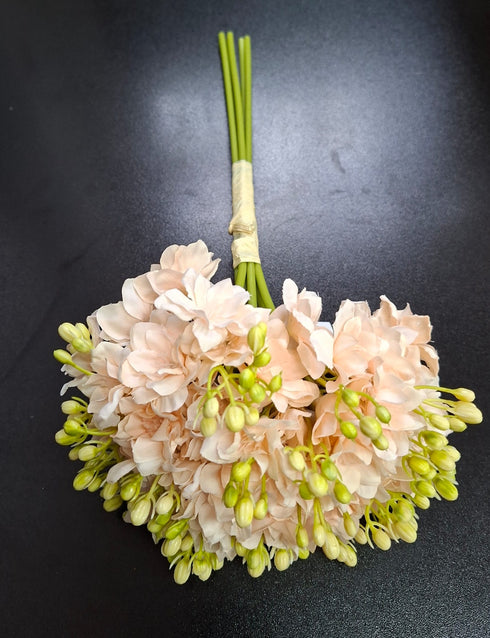 Buchet artificial frezii – 35 cm, flori textile decorative