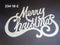 Decorațiune de Crăciun „Merry Christmas” Argintie cu Sclipici – 45cm