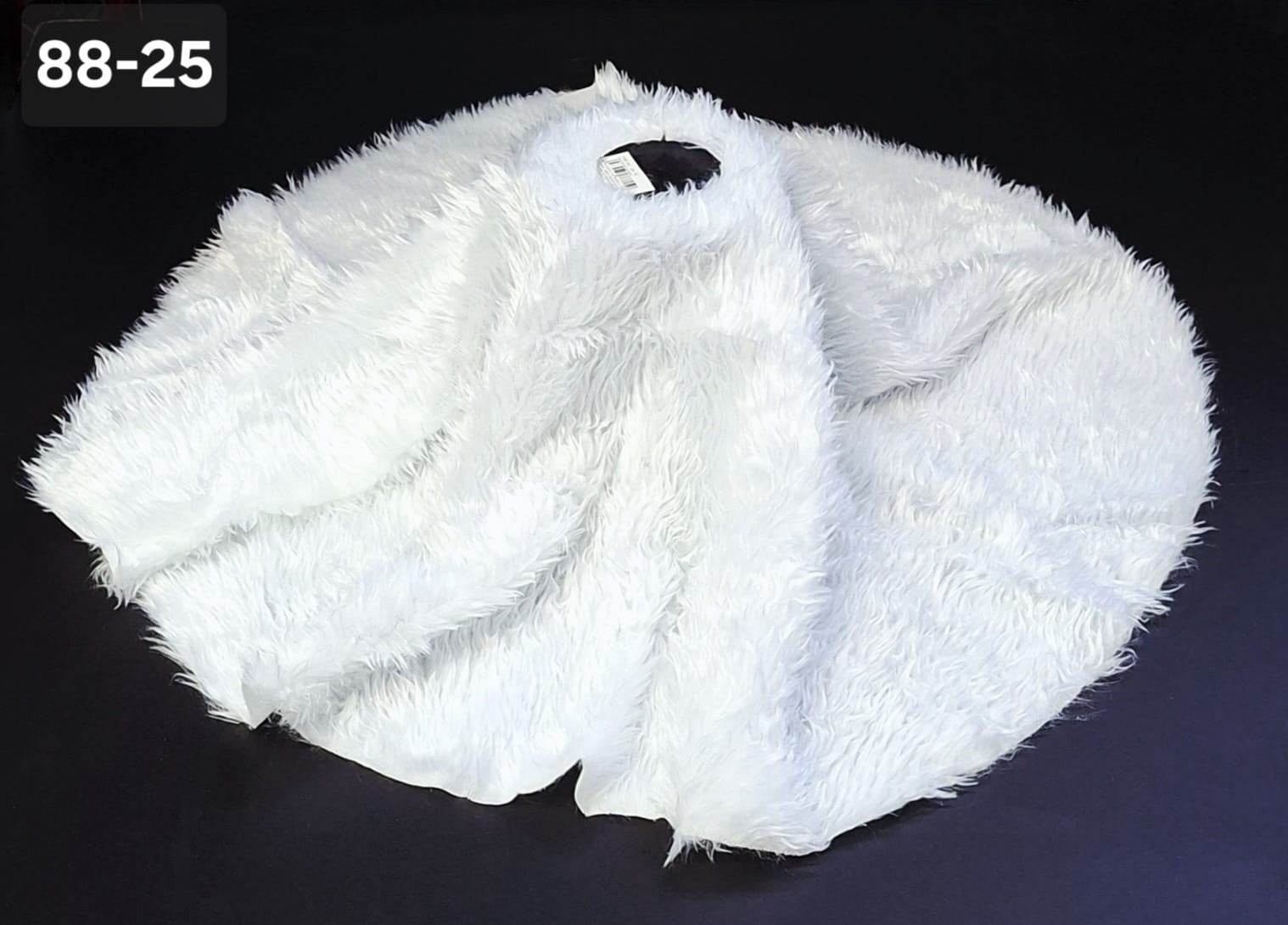 Covoraș Decorativ pentru Bradul de Crăciun, Alb Pufos, Diametru - 92cm