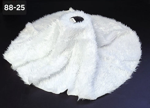 Covoraș Decorativ pentru Bradul de Crăciun, Alb Pufos, Diametru - 92cm