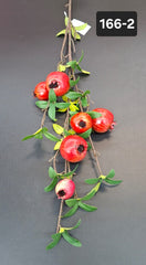 Ramură decorativă artificială cu rodii – 90cm