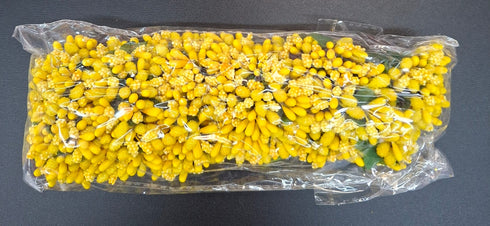 Flori din plastic - Stamine 144/set galbene