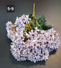 Buchet flori artificiale crizanteme lila - 48cm