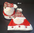 Set 12 Căciuli Moș Crăciun cu Barbă și Model Festiv - 30x40cm