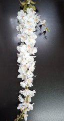 Fir Delphinium artificial alb 125cm- Material textil