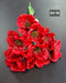 Anemone artificiale roșii 33cm – set 10 fire