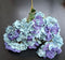 Buchet cu Hortensii bleu și violet – Flori Artificiale Elegante din Material Textil
