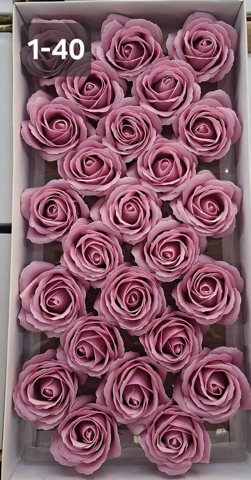 Trandafiri din pastă de săpun – set 25 bucăți, 8 cm