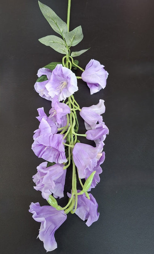 Floare artificială curgătoare model petunie, mov deschis - 85cm