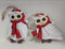 Bufnițe decorative – decor ceramic Crăciun 2/set 9cm