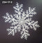 Decorațiune de Crăciun Fulg de Nea Argintiu cu Sclipici – 31cm