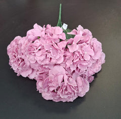 Buchet cu hortensii artificiale roz, flori mari 52cm