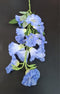 Floare artificială curgătoare model petunie, albastru deschis - 85cm