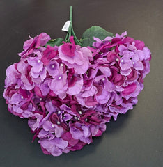 Buchet cu hortensii artificiale mov, flori mari 52cm