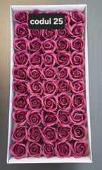 Trandafiri pasta de sapun sapun, 5cm, cutie 50 buc