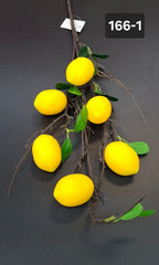 Ramură decorativă artificială cu lămâi – 85cm