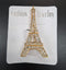 Broșe Turnul Eiffel Aurie cu Strasuri - 12/set