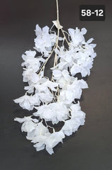 Ramură artificială decorativă - 86cm flori albe