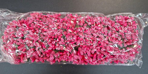 Flori din plastic - Stamine 144/set fucsia