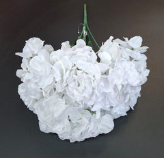 Buchet cu hortensii artificiale albe, flori mari 52cm