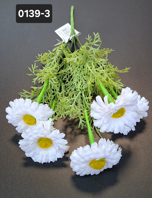 Buchet margarete artificiale albe - 35cm