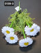 Buchet margarete artificiale albe - 35cm