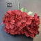 Buchet cu hortensii artificial bordo din material textil - 42cm