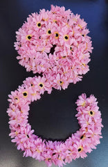 Ghirlandă artificială cu margarete roz decorative - 190cm