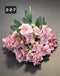 Buchet artificial trandafiri japonezi roz pal 49cm