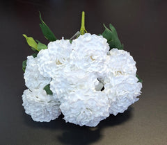 Buchet garoafe artificiale albe 11 capete – 45cm