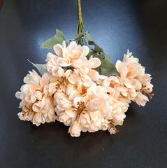 Flori artificiale de salcâm piersica – 50 cm, tije sârmă, material textil