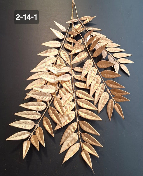 Ramură Artificială Aurie cu Frunze - 100 cm