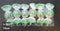 Figurine de brad bomboană verde 11cm, sferice 6/set