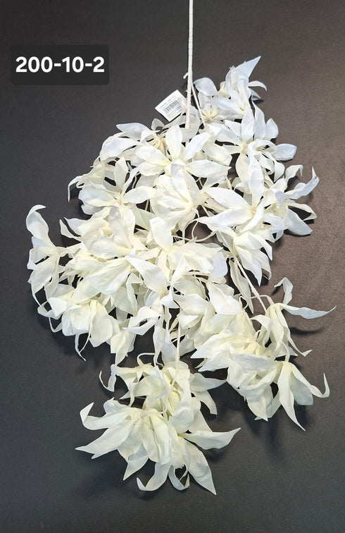 Ramură decorativă artificială albă - 90cm
