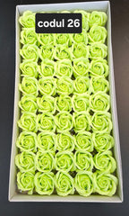 Trandafiri pasta de sapun sapun, 5cm, cutie 50 buc