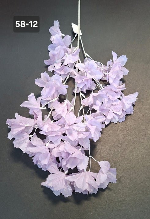 Ramură decorativă artificială lila - 90cm cu flori delicate