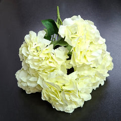 Buchet cu Hortensii crem-ivoriu – Flori Artificiale Elegante din Material Textil