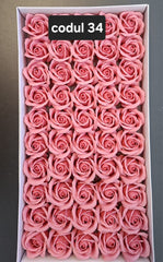 Trandafiri pasta de sapun sapun, 5cm, cutie 50 buc