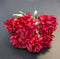 Buchet artificial cu dalii rosu inchis, 35cm